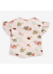 Maven Summer Baby Kids Animal Print T-Shirt Dinosuar Cute Soft Cotton T-Shirt For Kids 2-7 Years Tee