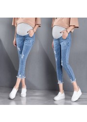 Maternity Jeans High Waist Pencil Pants Pregnant Women Clothes Summer Autumn Fashion 817 #7/10