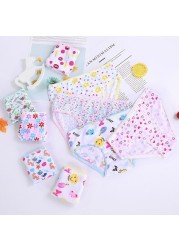 12pcs/lot Baby Girls Underwear Cotton Briefs Kids Short Briefs Children Underwear