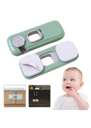 Adhesive Baby Drawer Lock Children Security Clip Safety Lock for Wardrobe Door Wardrobe Fridge Cabinet Baby Care Protector