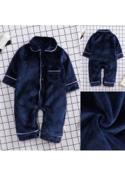 New Winter Boys Clothes Rompers Baby One-piece Suit Baby Clothes Home Clothes