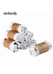 [Simfamily] 1pc Gauze 100% Cotton Baby Swaddling Soft Newborn Blankets Bath Towel Baby Gauze Infant Wrap Sleeping Bag Stroller Cover