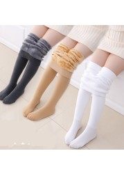 Winter Warm Baby Girl Tights Kids Thicker Pantyhose Baby Girl Leggings Ballet Dance Children Velvet Stockings Pantyhose