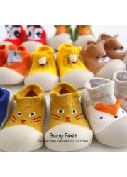 Boys and Girls Non Slip Floor Socks Soft Rubber Sole Toddler Socks Toddler Kids Rubber Sole Socks