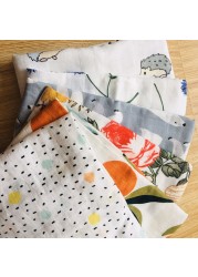 70% Bamboo + 30% Cotton Muslin Swaddling Wrap Burpy Towel Scarf Bibs Muslin Baby Blankets Newborn Diaper Pielucha 60*60cm