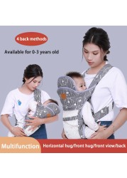 New Baby Carrier Double Shoulder Mesh Breathable Soft Multifunctional Mother Sling Wrap Baby Kangaroo Adjustable Safety Carrier