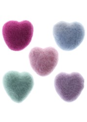 Woolen Heart Newborn Heart Shape Stuffed Baby Photography Props Photo Shoot DIY Headdress Hair Band Hat Clothes Decoration