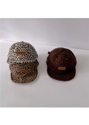 MILANCEL 2022 summer kids hat printed leopard alphabet children hat