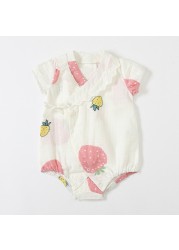 LAUDKA 0-24M Summer Newborn Baby Girls Cotton Underwear Baby Underwear Strawberry Print Infant Girls 2022