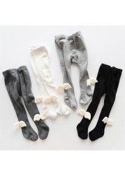 Baby Angel Wings Tights Soft Cotton Baby Girls Warm Socks