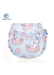 Happyflute - Baby Lace Diapers 3 Sizes 6-25KG Soft Baby Girls Swim Trunks Floral Print Cloth Diapers