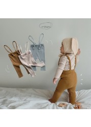 New Children Leggings Cotton Elastic Pants For Girl And Boy Pp Pants Baby Belt Overalls Cute Newborn Toddler Pants