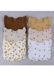 M76C New Baby Feeding Waistcoat Infant Saliva Towel Baby Soft Cotton Burp Cloth