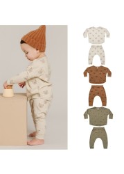 Fashion Autumn Spring Infant Cotton Clothing Suit For Baby Girls Boys Newborn Toddler Baby Clothing Outfits 2pcs/set 0-4Y