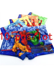 10pcs/lot Boys Boxer Briefs Kids Underwear Baby Boy Pants Cartoon Super Hero Print Soft Children Panties 2-9 Years 2021