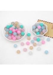 Chenkai 100pcs 12mm Silicone Beads Round Shape Beads BPA Free Teething Infant Chew Doll Pendant Pacifier Toy Accessories