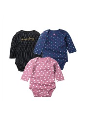 3pcs/lot Newborn Baby Underwear Set 100% Cotton Baby Boys Girls Pajamas Infant Clothes Long Sleeve Underwear Baby Clothes