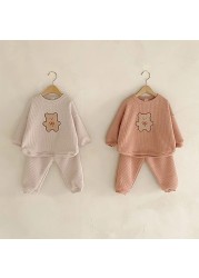 Spring Baby Clothes Set 2022 New Fashion Cute Cartoon Baby Girl Casual Tops Trousers 2pcs Baby Girls Clothes