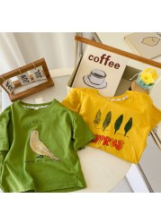 2022 summer new T-shirt children's clothing short-sleeved T-shirt boys cotton T-shirt fashion girls tops