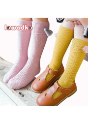 Pradka 2022 New Tassel Kids Socks Cotton Baby Toddler Knee High Socks Toddler Princess Girls Socks Children Clothing Accessories