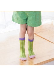 3pcs/lot Spring and Autumn 3-8T Children's Socks Baby Girls Mid Tube Socks Toddler Socks Comfortable Soft Picnic Infant Socks