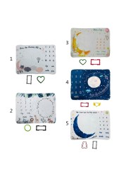 1 set baby monthly growth record milestone blanket newborn photography props accessories creative background cloth infant