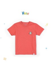 Hnne Summer 2021 New Letter Print Kids T-Shirt 100% Cotton Breathable Tops Boys Girls Unisex T-Shirt HK210424