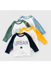 Kids Boys Letter Printed T-Shirt Long Sleeve Autumn Children