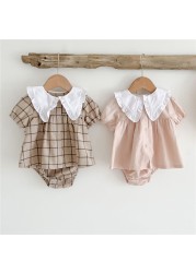 Summer Baby Girls Clothes Infant Girls Suit Baby Girls Short Sleeve Blouse Tops + Bloomer 2pcs Fashion Kids Clothes