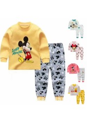 2021 New Winter Baby Clothes Suit Cotton Newborn Baby Boy Girl Clothes 2pcs Toddler Pajamas Unisex Children Clothing Suit 0-2Y