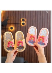 Children Slippers Summer Cartoon Cute Home Shoes For Girl Waterproof Non-slip Bathroom Kids Slippers Soft Baby Shoes