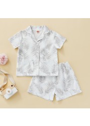 18M-5Y Baby Boys Pajama Sets Summer Short Sleeve Top and Shorts Sleepwear Clothes Fashion D01