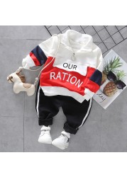 Baby boys and girls casual clothing set, spring and autumn fashion sportswear