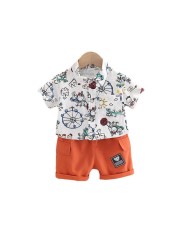 New Kids Summer Clothes Suit Children Boys Girls Cute Shirt Shorts 2pcs/set Baby Casual Outfits Infant Clothes Kids Tracksuits