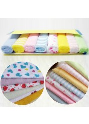 8pcs Multifunctional Cotton Blend Baby Durable Lightweight Portable Square Soft Home Thin Bath Towel