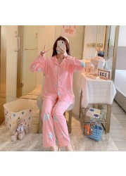 Pajamas Clothes Women Breastfeeding Set Leisurewear Nursing Suits Pregnant Woman Pajamas Twinset Breastfeeding Tops Pant 2pcs