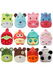 Baby Plush Backpack Cute Kindergarten Backpacks For Kids Boy Girl 3D Cartoon Animal Baby Bags 0-4 Years Children Book Bag