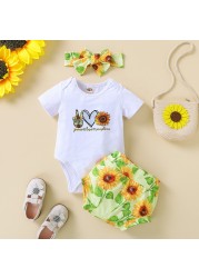 Ma&Baby 0-24M Newborn Infant Baby Girls Clothes Set Summer Flower Leopard Print Romper Tops Pants Outfits Costumes D01