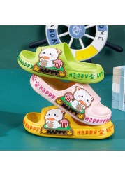 Children's slippers summer cartoon cute anti-skid soft bottom small children's room bath boys and girls home baby cold slippers