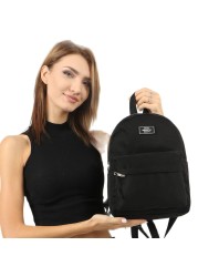 Black 2-compartment backpack