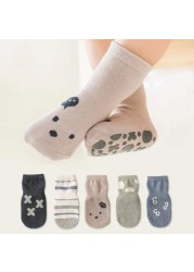 Summer Baby Cotton Silicone Non-slip Floor Ankle Socks for Girls Boys Clothes Anti-slip Funny Cute Cartoon Kawaii Kids Clothes