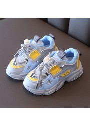 2022 New Fashion Casual Sneakers For Children Boy Toddler Breathable Mesh Kids For Girls Shoes Toddler Sneakers Flat Outdoor Shoes