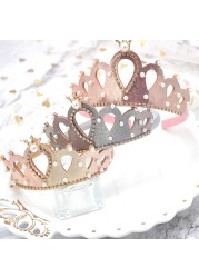 Kids Crowns Princess Crystal Crowns Rhinestone Girls Headbands Handmade Hair Band For Kids Girls Hair Accessories