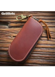 Leather Home Nanny Key Ring Zipper Key Case Key Case Bag Organizer Wallet Keychain