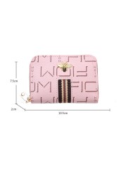 Women Bank Card Holder Little Bee Card Wallet 9 Bit Rfid Blocking Wallet Credit Business Card Holder Large Capacity Coin Purse