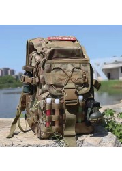 40L Military Tactical Backpack Army Assault Bag Molle System Backpacks Outdoor Sports Backpack Camping Running Backpacks