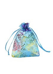 100pcs/lot Colorful Organza Drawstring Bags Pouch Bag Jewelry Packaging Bags Wedding Gift Bags