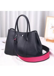 2020 100% Genuine Leather Luxury Women Tote Bag Famous Brand Garden Party Handbag Cowhide Bag Lady Classic Shoulder Bag