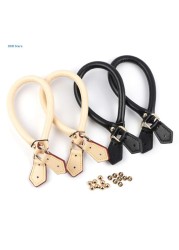 2pcs PU Leather Replacement Handles Purses Straps Handbags Shoulder Bag Strap