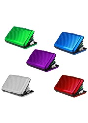 D0LF Aluminum Business ID Credit Card Holder Pocket Wallet Purse Organizer Card Protection